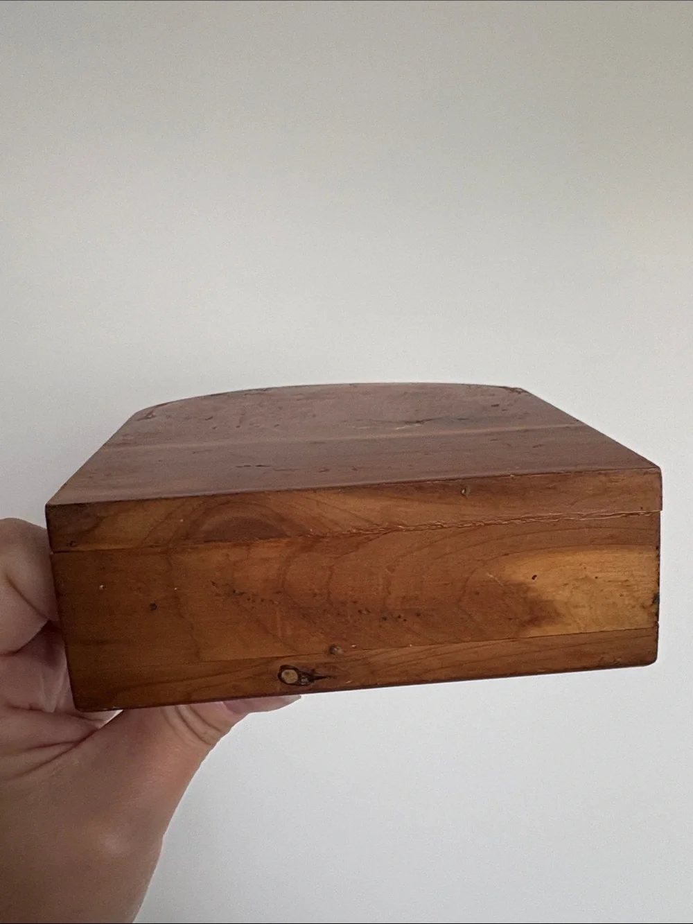 Vintage wooden Napkin Holder - Brown and Yellow Kitchen Prayer